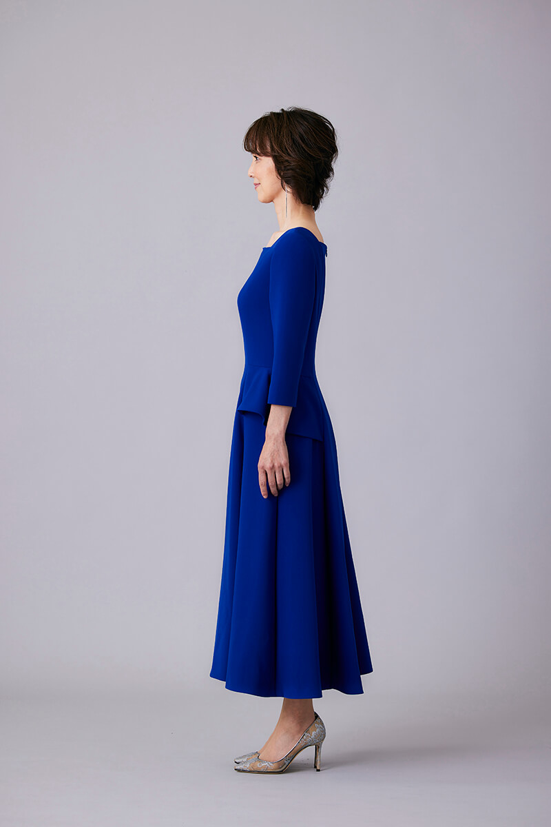 TERESA RIPOLL（テレサ・リポール）のペプラムAラインドレス