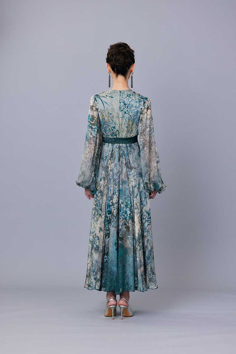 DAPHNE MILANO（ダフネ・ミラノ）のフラワー シフォンドレス