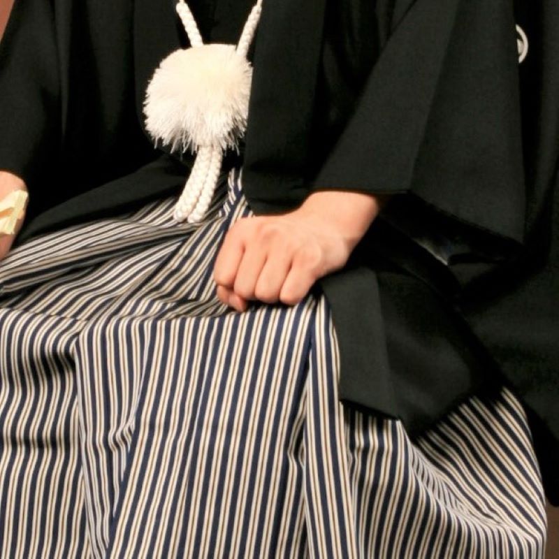 結婚式の衣装。男性。新郎、父親。
