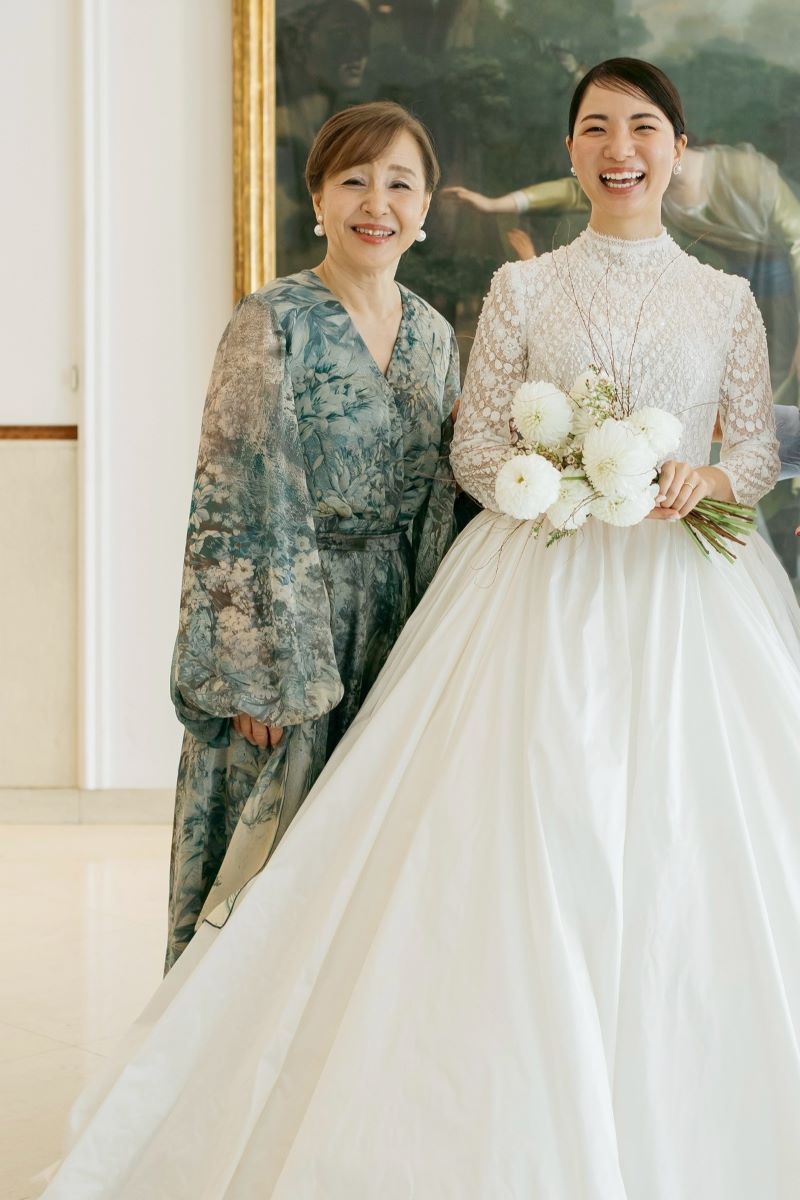 極美品✨ユミカツラ　高級　マザーズドレス　マキシ丈　セットアップ　9号　結婚式 極美品✨ユミカツラ高級マザーズドレスマキシ丈セットアップ9号